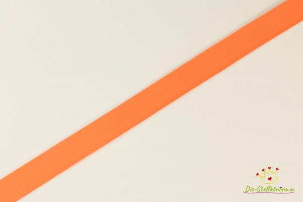 Gummiband Breite 2,5 cm Neon Orange